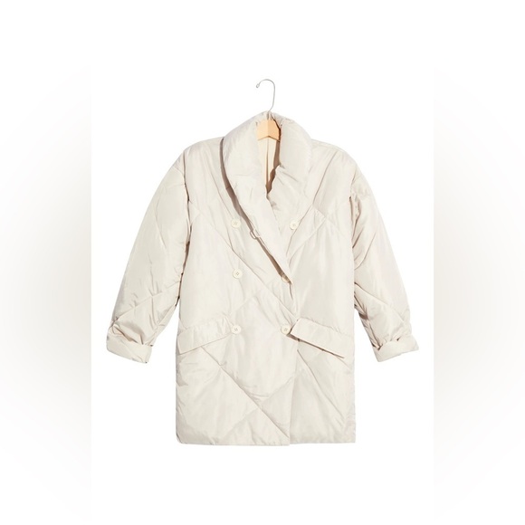 Free People Ella Puffa Coat in Mineral Dust SzXS - Picture 1 of 11